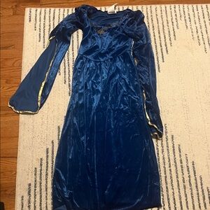 California Costumes Royal Blue Dress with Gold Embroidery